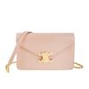 圖片 CELINE 新款亮面小牛皮TRIOMPHE 金釦LOGO鍊帶肩背包 (蜜桃粉)