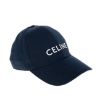 圖片 CELINE 新款LOGO棉質刺繡字母棒球帽 (海藍色/M)