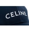 圖片 CELINE 新款LOGO棉質刺繡字母棒球帽 (海藍色/M)