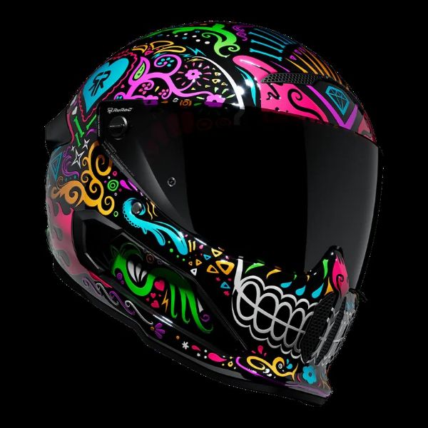 圖片 【台中硬了安全帽】RUROC AT4.0 彩繪款 LA CATRINA Carbon 新品 含稅