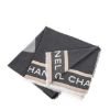 圖片 CHANEL香奈兒 新款大雙C LOGO簡約灰色大款羊毛圍巾/披肩