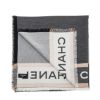 圖片 CHANEL香奈兒 新款大雙C LOGO簡約灰色大款羊毛圍巾/披肩
