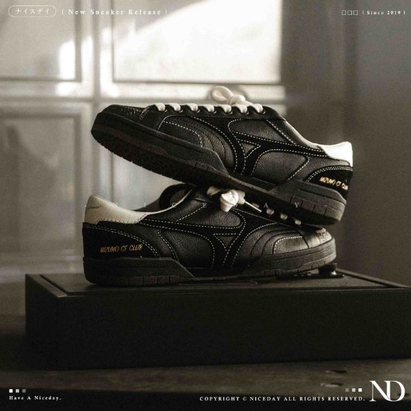 NICEDAY 代購 Mizuno CT CLUB 黑 黑魂 黑白 白 板鞋 工裝 D1GH261005