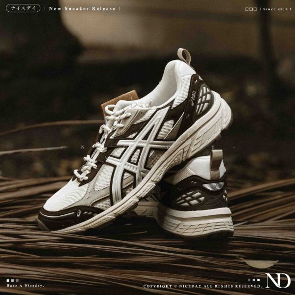 NICEDAY 代購 Asics GEL-NUNOBIKI 摩卡白 摩卡 可可 棕色 卡其 拼接 中性 慢跑 機能 1203A536-106