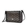 圖片 GOYARD 新款PLUMET系列帆布LOGO翻蓋扁斜背包 (黑色)