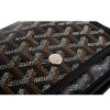 圖片 GOYARD 新款PLUMET系列帆布LOGO翻蓋扁斜背包 (黑色)