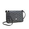 圖片 GOYARD 新款PLUMET系列帆布LOGO翻蓋扁斜背包 (灰色)