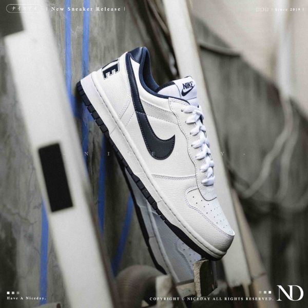NICEDAY 現貨 Nike Big Low 大 藍白 白藍 海軍藍 深藍 板鞋 復古 355152-140