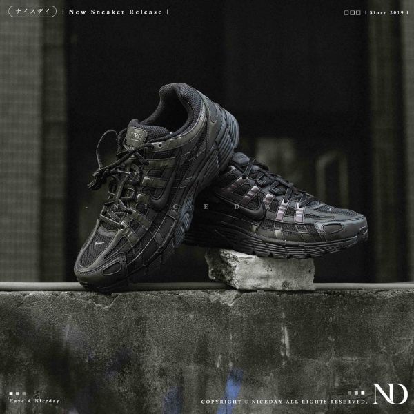 NICEDAY 現貨 Nike P-6000 黑 炫彩 黑灰 P6000 黑魂 復古 黑色 IM6332-001