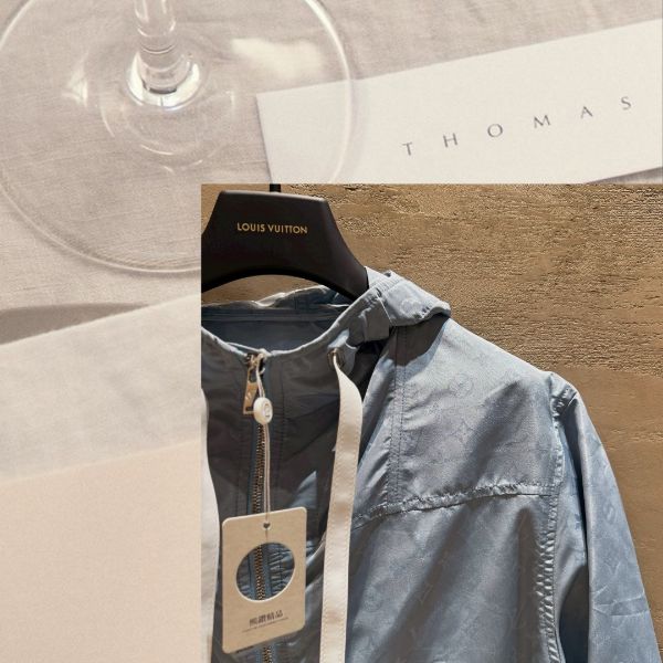 圖片 LV 1AFE42滿版老花藍外套36碼 M