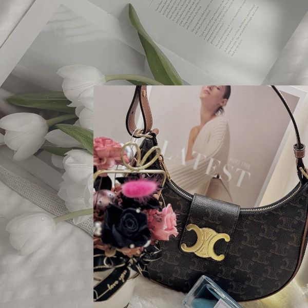 圖片 CELINE 凱旋老花腋下包