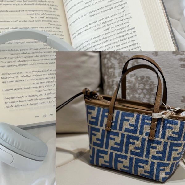 圖片 FENDI 藍色滿版手提包