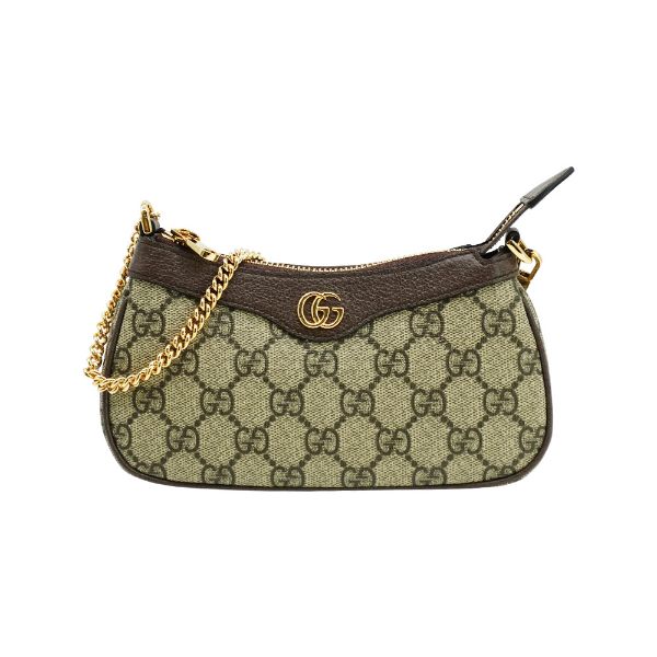 圖片 Gucci 展示品 Ophidia GG Supreme帆布迷你手提包(764960-烏木)