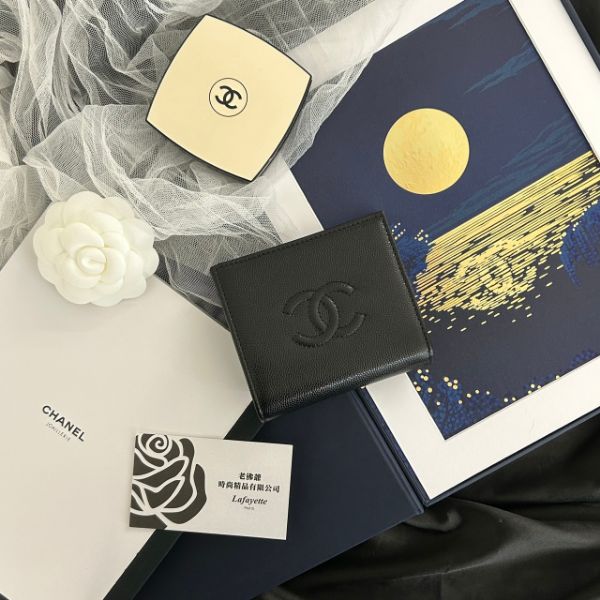 圖片 CHANEL 25B 復古大雙C零錢袋內裡兩折短夾