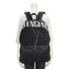 圖片 Balenciaga 水洗刷舊帆布拉鍊後背包(827206-黑)