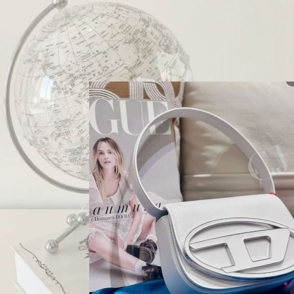 圖片 DIESEL 經典腋下包｜白色款