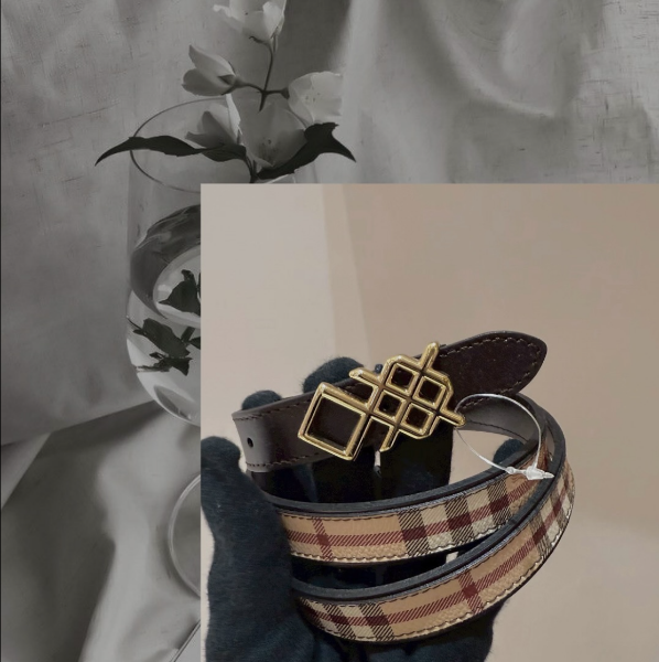 圖片 BURBERRY 女版腰帶｜90腰｜英格紋
