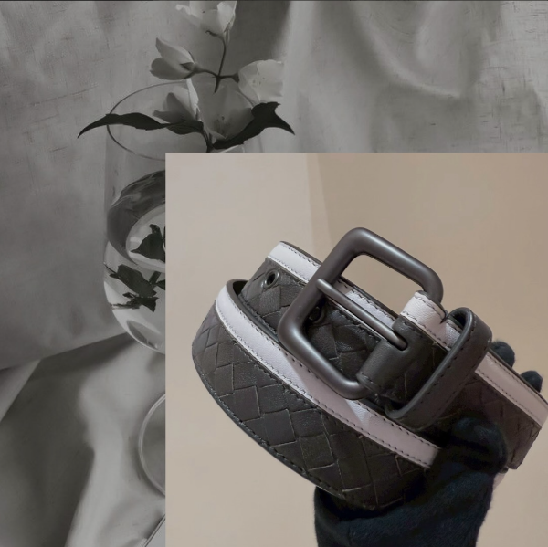 圖片 Bottega Veneta 經典皮帶｜95腰