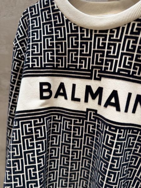 圖片 Balmain 滿版圖騰長袖｜XL號