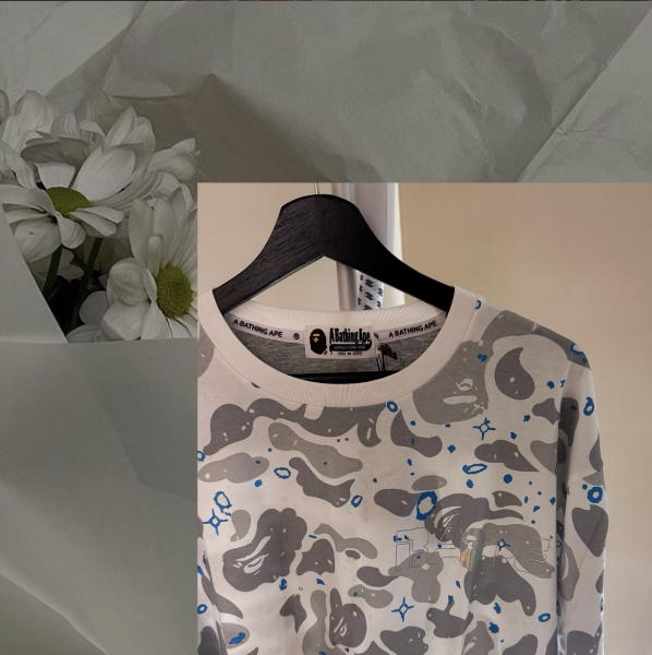 圖片 BAPE 長袖夜光｜白色｜L