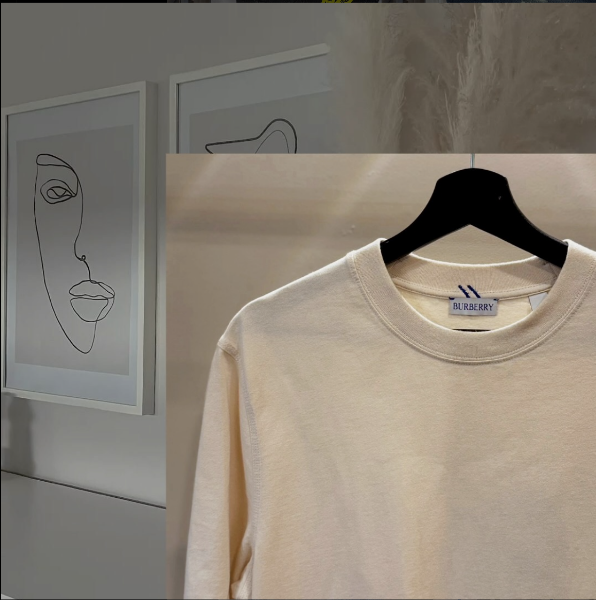 圖片 🤍 BURBERRY 戰馬圖騰 奶油白T