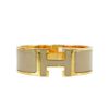 圖片 Hermes Clic H Logo星光琺瑯寬版手環-PM(灰/金)