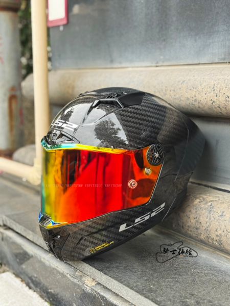 圖片 LS2 FF805 THUNDER GP CARBON 亮黑 亞洲版 公司貨 頂級款 大鴨尾 安全帽 碳纖維