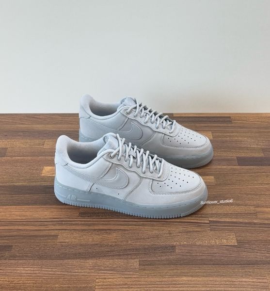 圖片 Nike Air Force 1 AF1 水泥灰 淺灰色 灰色 磨砂麂皮 果凍底 男女款 CJ9179-002/預購