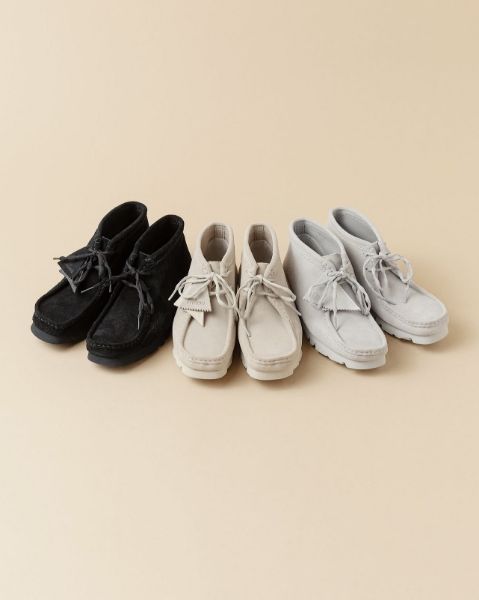 Post Archive Faction PAF x Clarks Originals WALLABEE Black Beige Grey 26186609 26186608 26186607