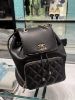 圖片 Chanel A93748 affinity Backpack 荔枝紋後背包 黑金鍊