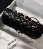 圖片 CHANEL 香奈兒 23k AS2431 金飾皮穿鏈手柄mini cf 黑金