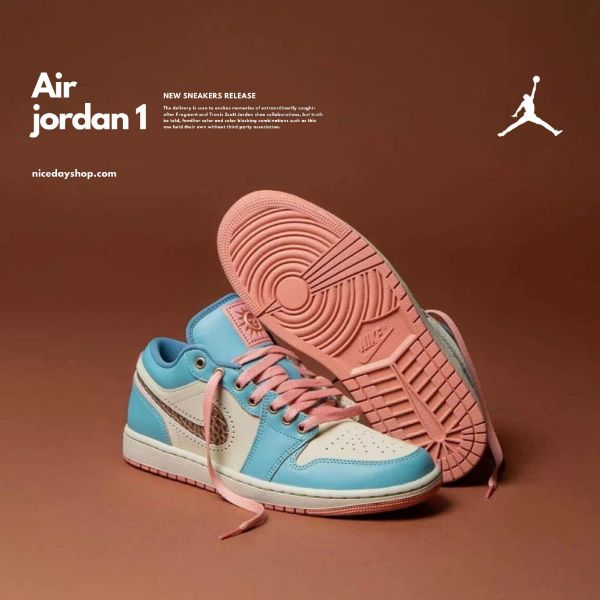NICEDAY 代購 Nike Air Jordan 1 亡靈節 藍粉 淺藍 天空藍 粉色 墨西哥 傳統 限定 IM8120-464