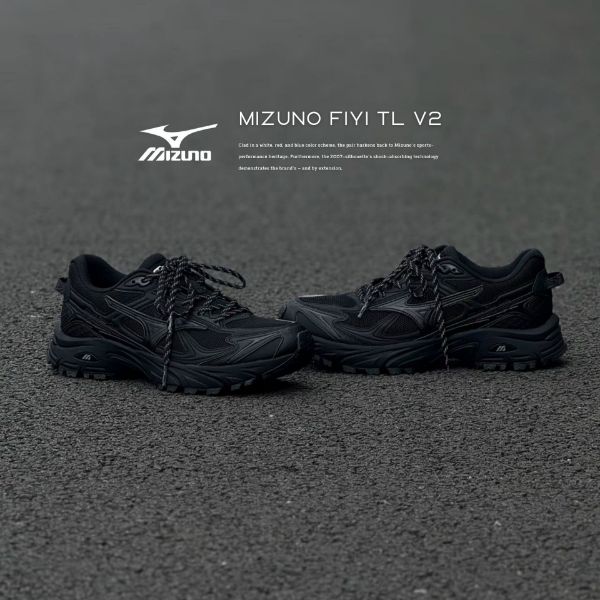 NICEDAY 現貨 Mizuno FIYI TL V2 黑魂 黑 黑色 全黑 機能 復古 工裝 D1GH251907
