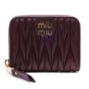 圖片 《我最便宜!全新正品》MIU MIU Matelassé零錢包 酒紅色