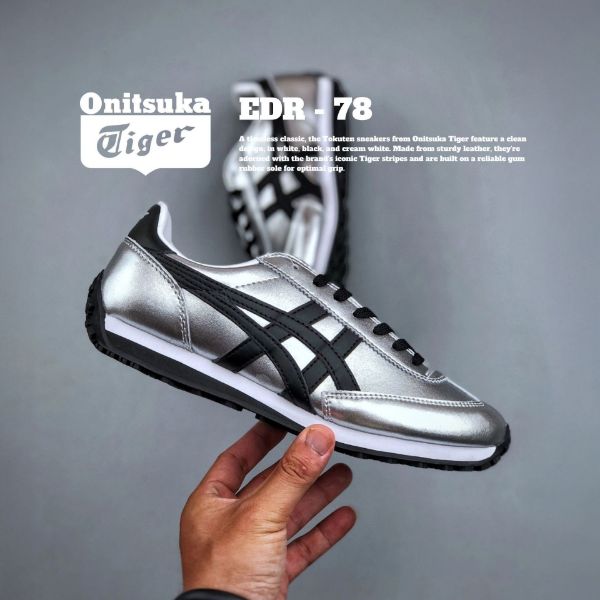 NICEDAY 代購 Onitsuka Tiger 鬼塚虎 EDR 78 銀黑 黑銀 復古 銀 男女鞋 1183C530-020
