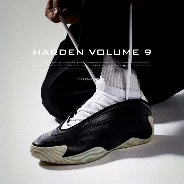 NICEDAY 代購 Adidas Harden Volume 9 愛迪達 哈登 籃球鞋 實戰 黑白 黑 JQ9137