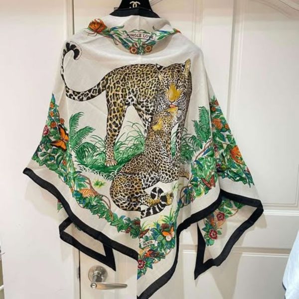 圖片 Hermes Jungle Love 叢林之愛🐆大三角巾