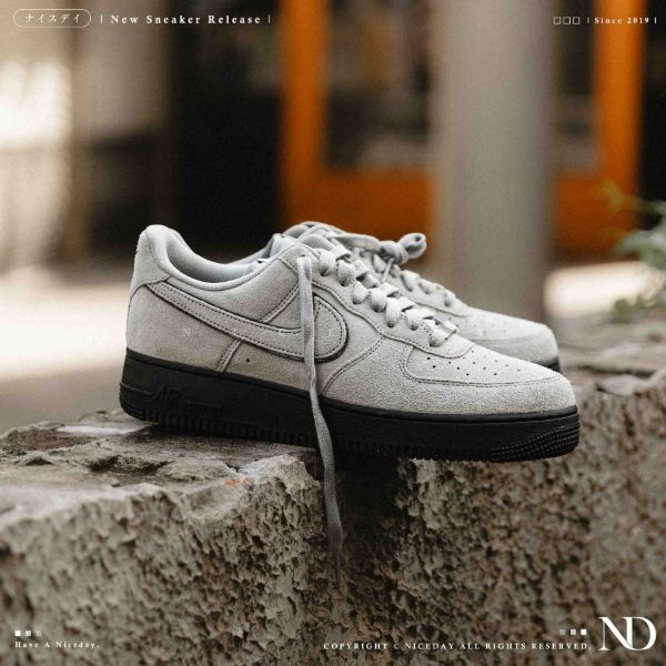 NICEDAY 代購 Nike Air Force 1 灰黑 鐵灰 灰 麂皮 復古 煙灰 菸灰 HQ1966-001