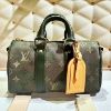 圖片 《現貨最低特價 》Louis Vuitton LV Keepall Bandoulière 25 軍綠色波士頓包