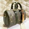 圖片 《現貨最低特價 》Louis Vuitton LV Keepall Bandoulière 25 軍綠色波士頓包