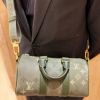 圖片 《現貨最低特價 》Louis Vuitton LV Keepall Bandoulière 25 軍綠色波士頓包
