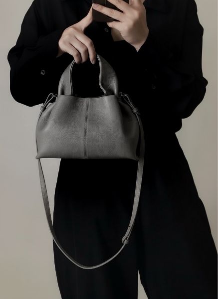 圖片 Polene NUMBER NINE MINI 岩石灰色 雲朵包