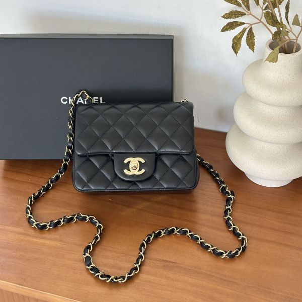 圖片 Chanel 25B 黑金方胖子