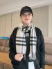 圖片 Burberry 格紋克什米爾圍巾🧣 米灰色