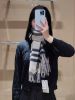 圖片 Burberry 格紋克什米爾圍巾🧣 米灰色