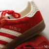 NICEDAY 現貨 Adidas GAZELLE INDOOR 玫瑰紅 紅 紅白 白紅 德訓鞋 滑板 復古 IF1808