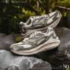 NICEDAY 代購 MIZUNO ASTRO LS 灰綠 綠 米綠 米色 機能 慢跑 復古 厚底 增高 跑鞋 D1GH252105