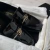 圖片 Chanel 黑金漆皮logo樂福鞋
