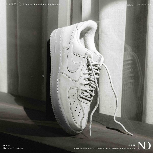 NICEDAY 代購 Nike Air Force 1 Low 北極熊灰 灰 白灰 灰藍 淺灰 皮革 特殊款 CJ9179-002