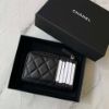 圖片 Chanel 黑金荔枝L拉零錢卡包